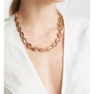 Gold Plated Shell Necklace NWOT